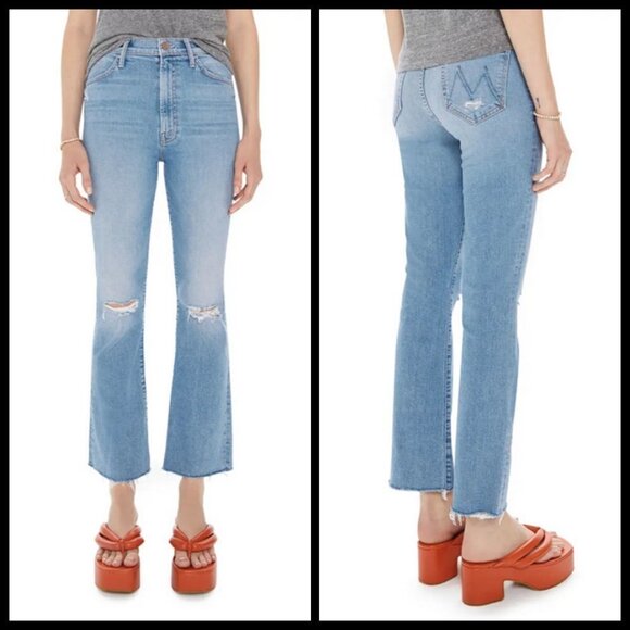 💕MOTHER💕 The Hustler Ankle Fray Jeans ~ Thrilling Shots 28 NWT - Picture 1 of 16